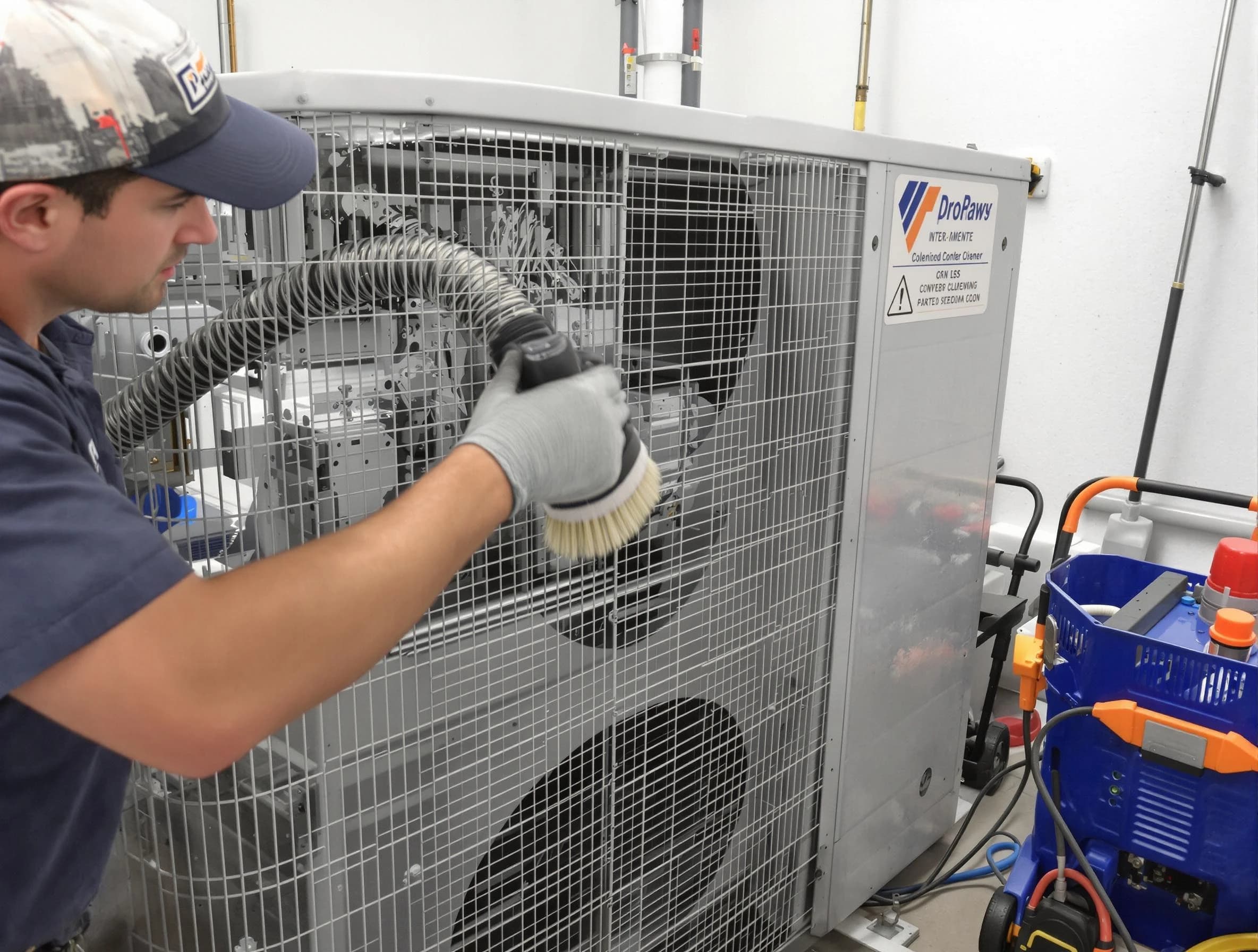 Surprise Air Duct Cleaning specialist performing precision AC coil cleaning for improved system performance in Surprise