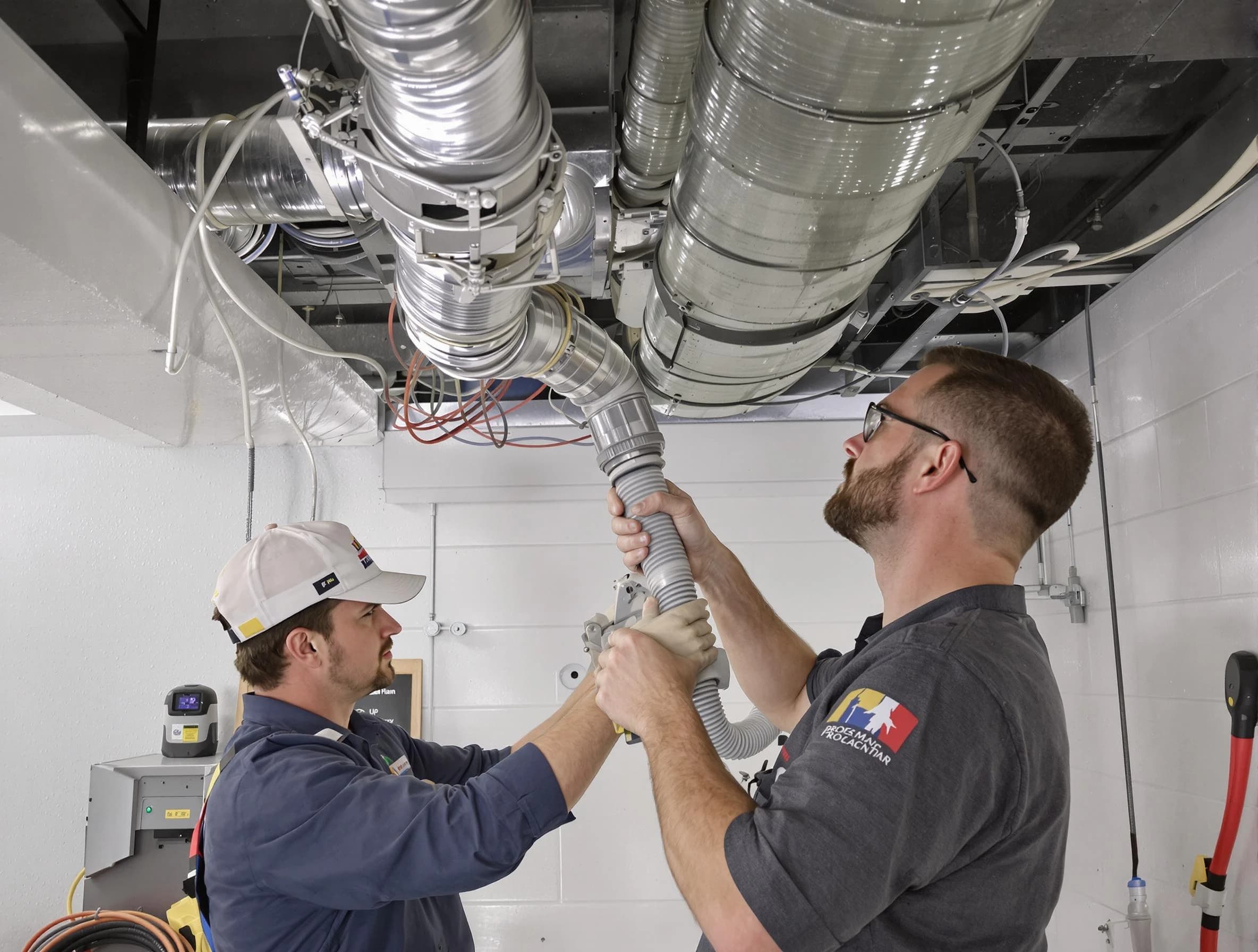 Surprise Air Duct Cleaning technician performing thorough AC duct cleaning in Surprise