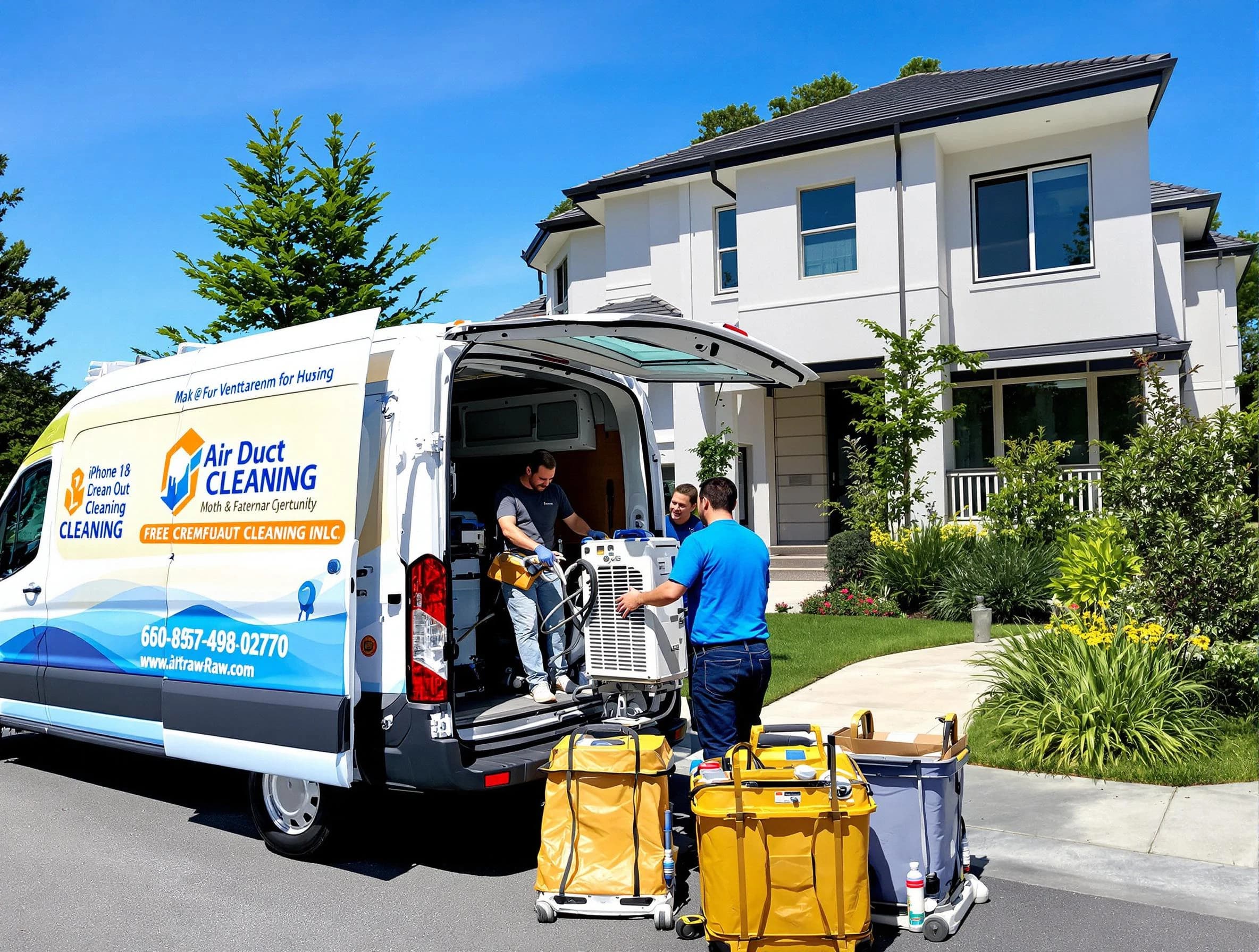 Surprise Air Duct Cleaning technician performing professional air duct cleaning in Surprise