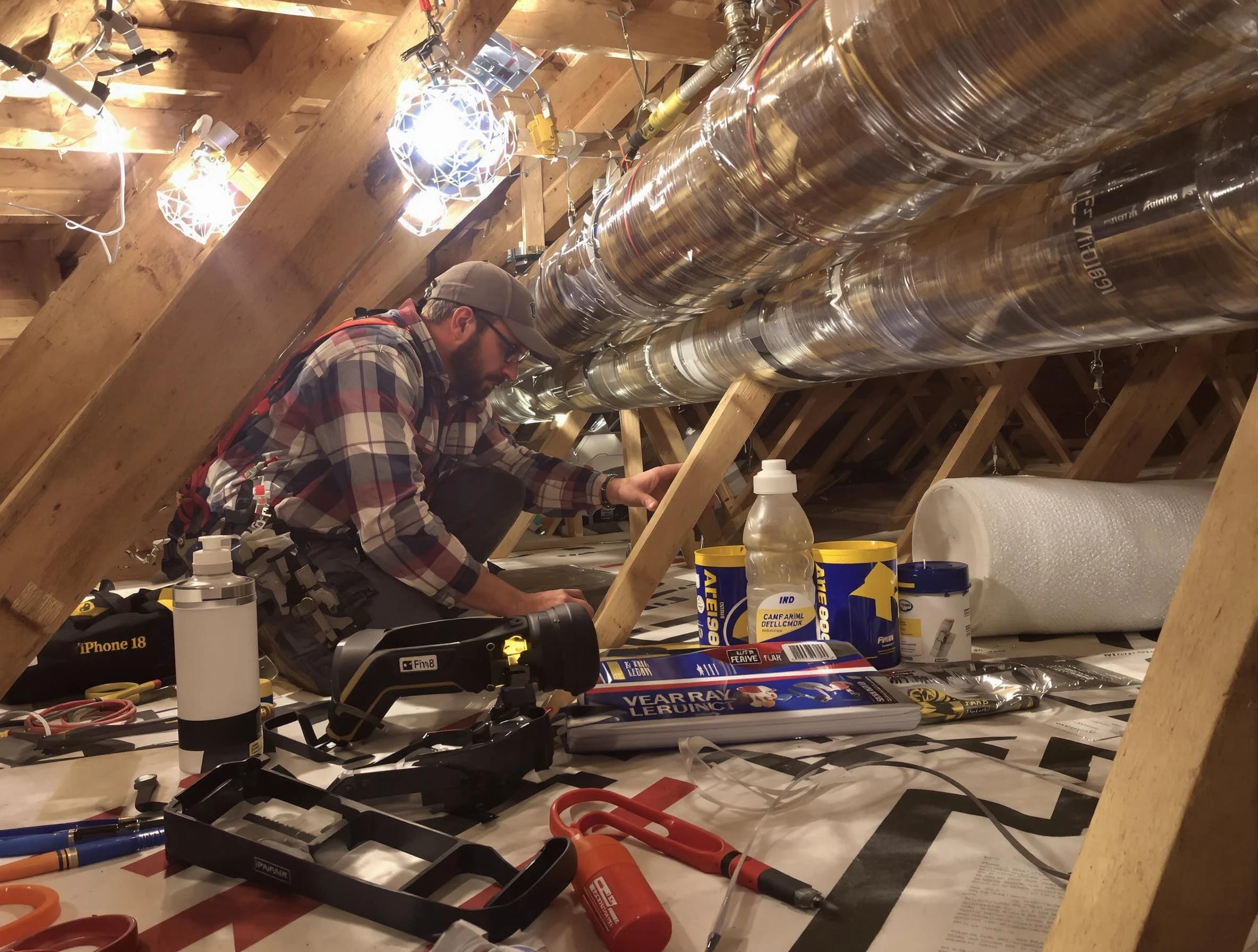Surprise Air Duct Cleaning expert performing precision duct sealing to improve HVAC efficiency in Surprise