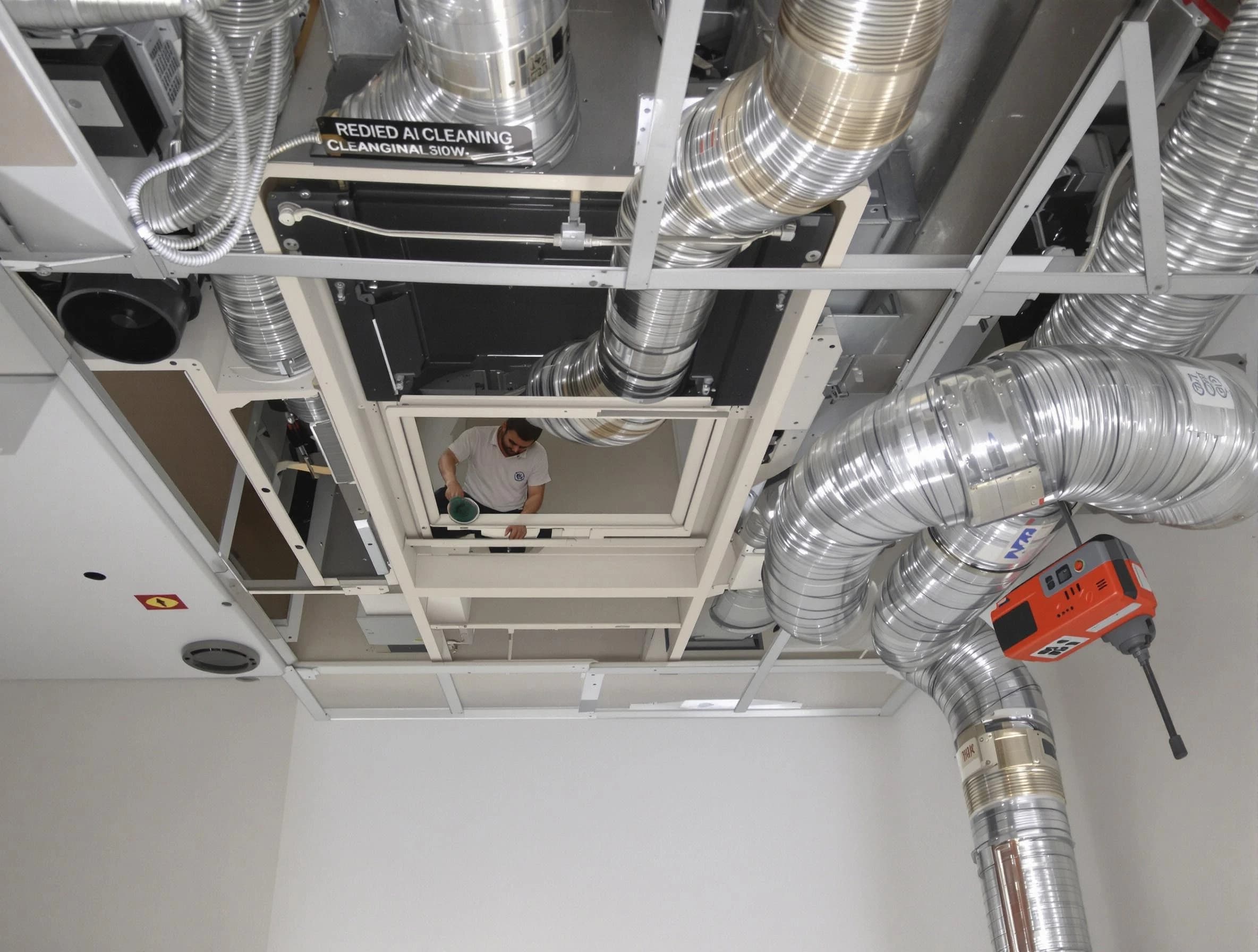Surprise Air Duct Cleaning technician performing detailed central duct system cleaning in Surprise
