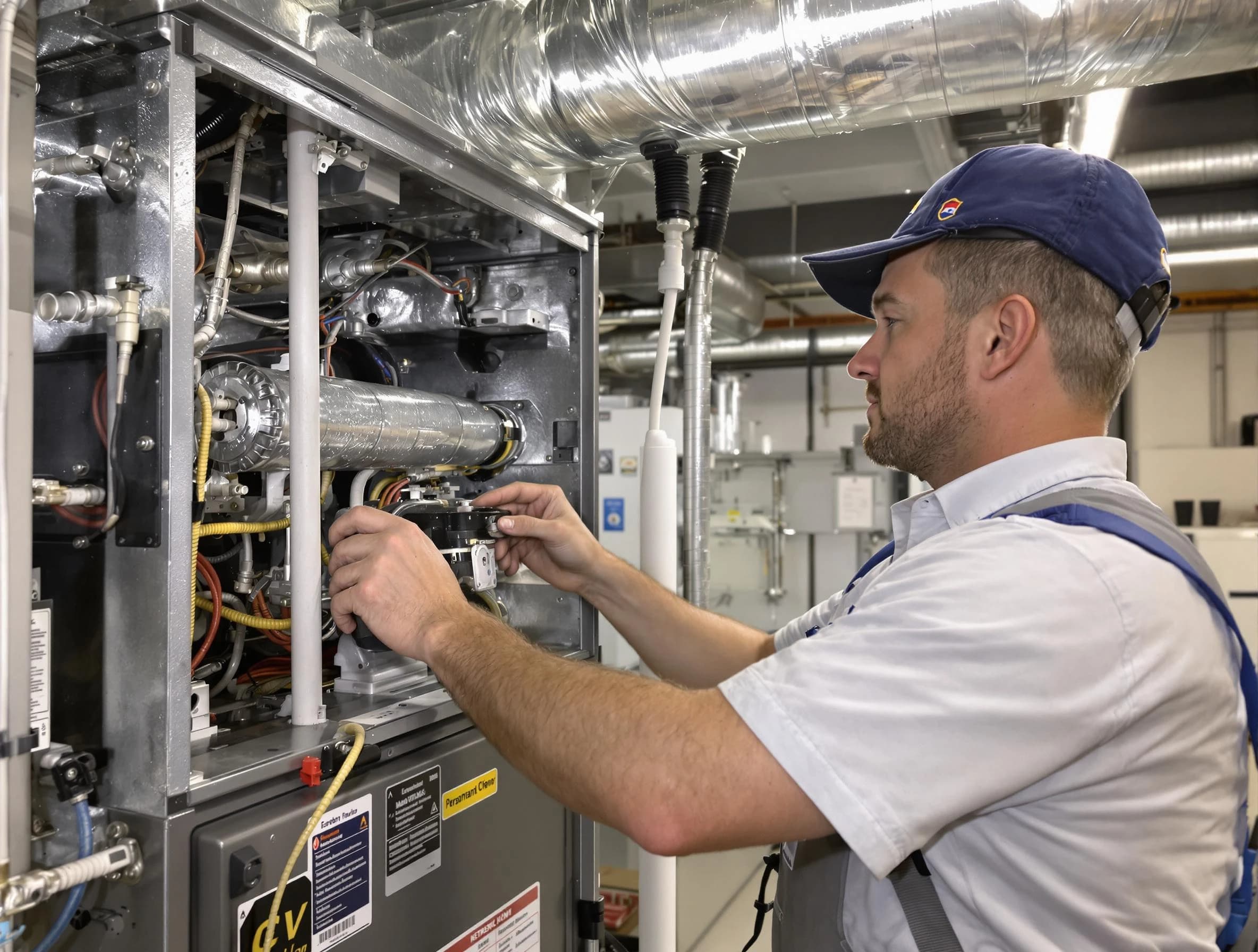 Surprise Air Duct Cleaning specialist performing thorough furnace duct cleaning to improve heating efficiency in Surprise