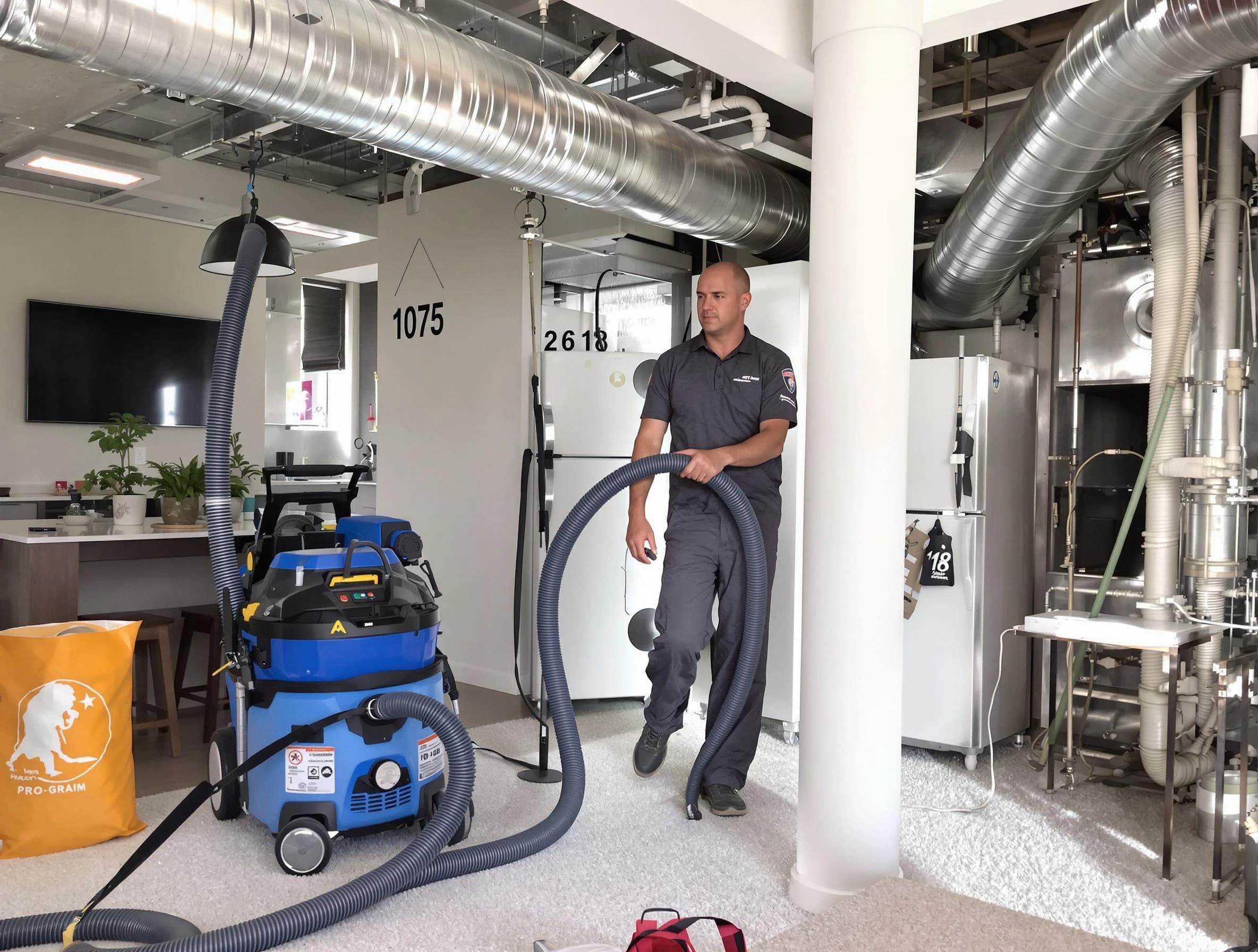 Surprise Air Duct Cleaning expert performing detailed indoor duct cleaning for improved air quality in Surprise