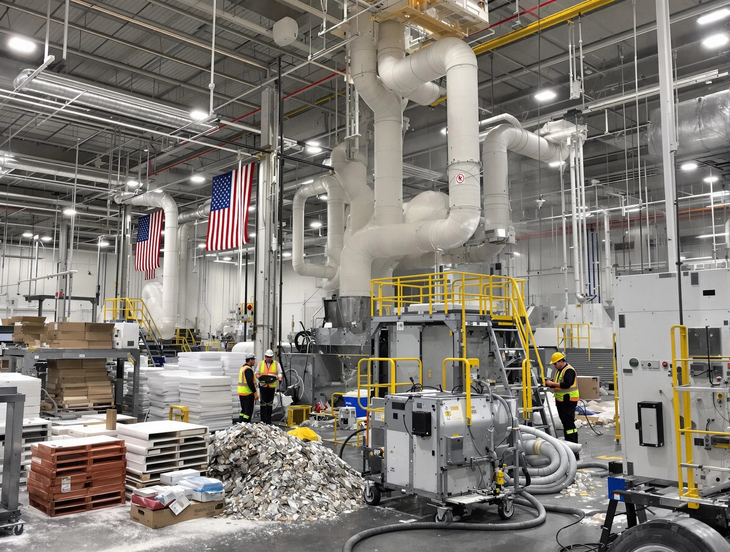 Surprise Air Duct Cleaning team performing large-scale industrial duct cleaning at a commercial facility in Surprise