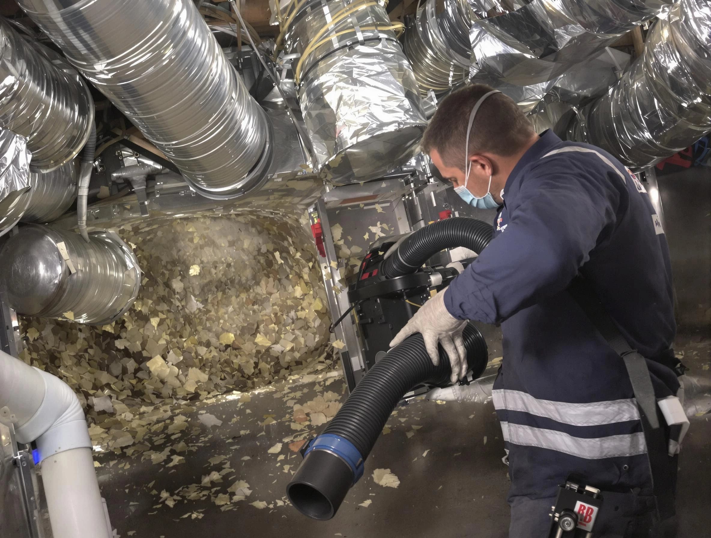 Surprise Air Duct Cleaning specialist operating negative pressure cleaning equipment for thorough duct maintenance in Surprise