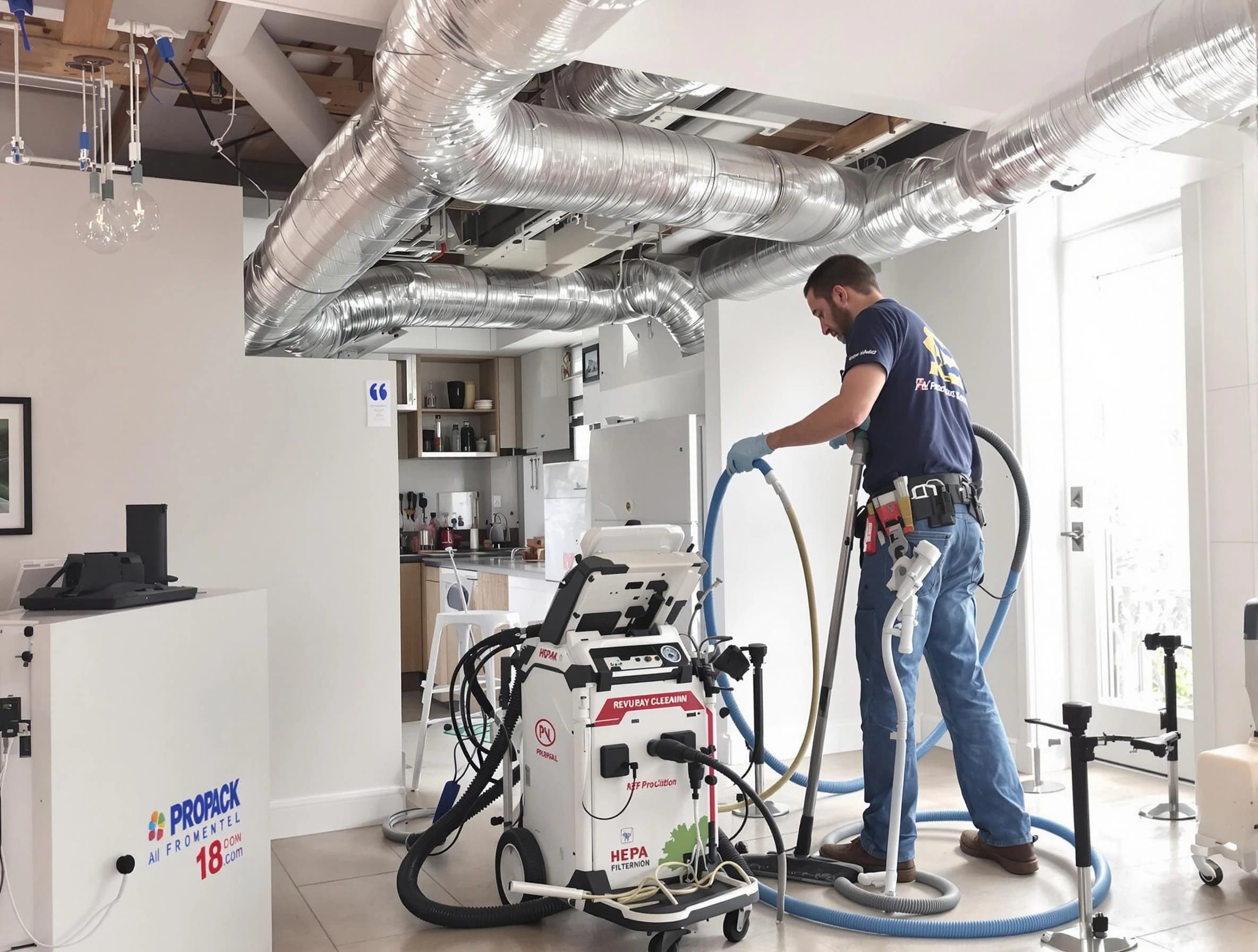 Surprise Air Duct Cleaning technician performing advanced pure duct cleaning with specialized equipment in Surprise