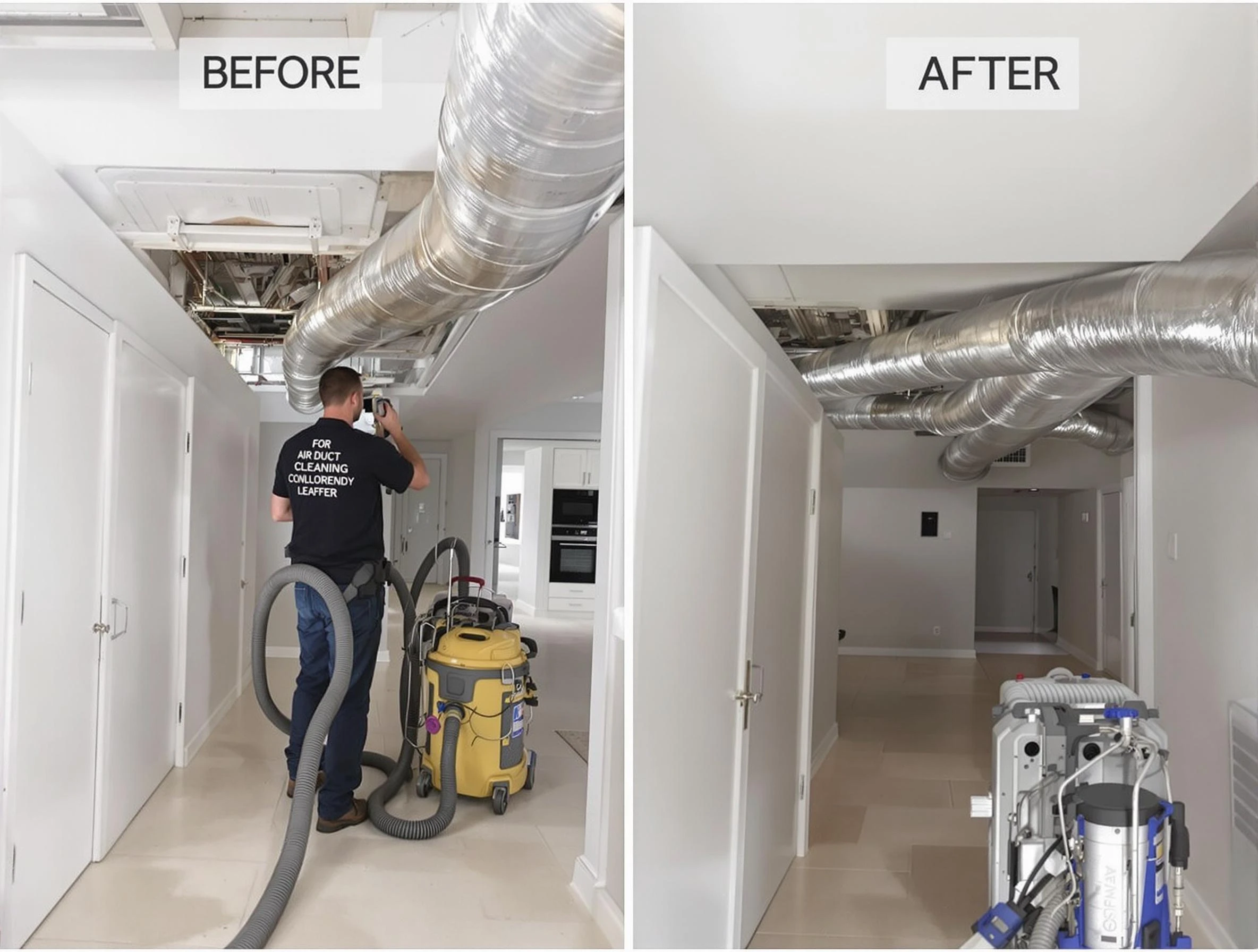 Surprise Air Duct Cleaning professional performing thorough air duct cleaning in Surprise
