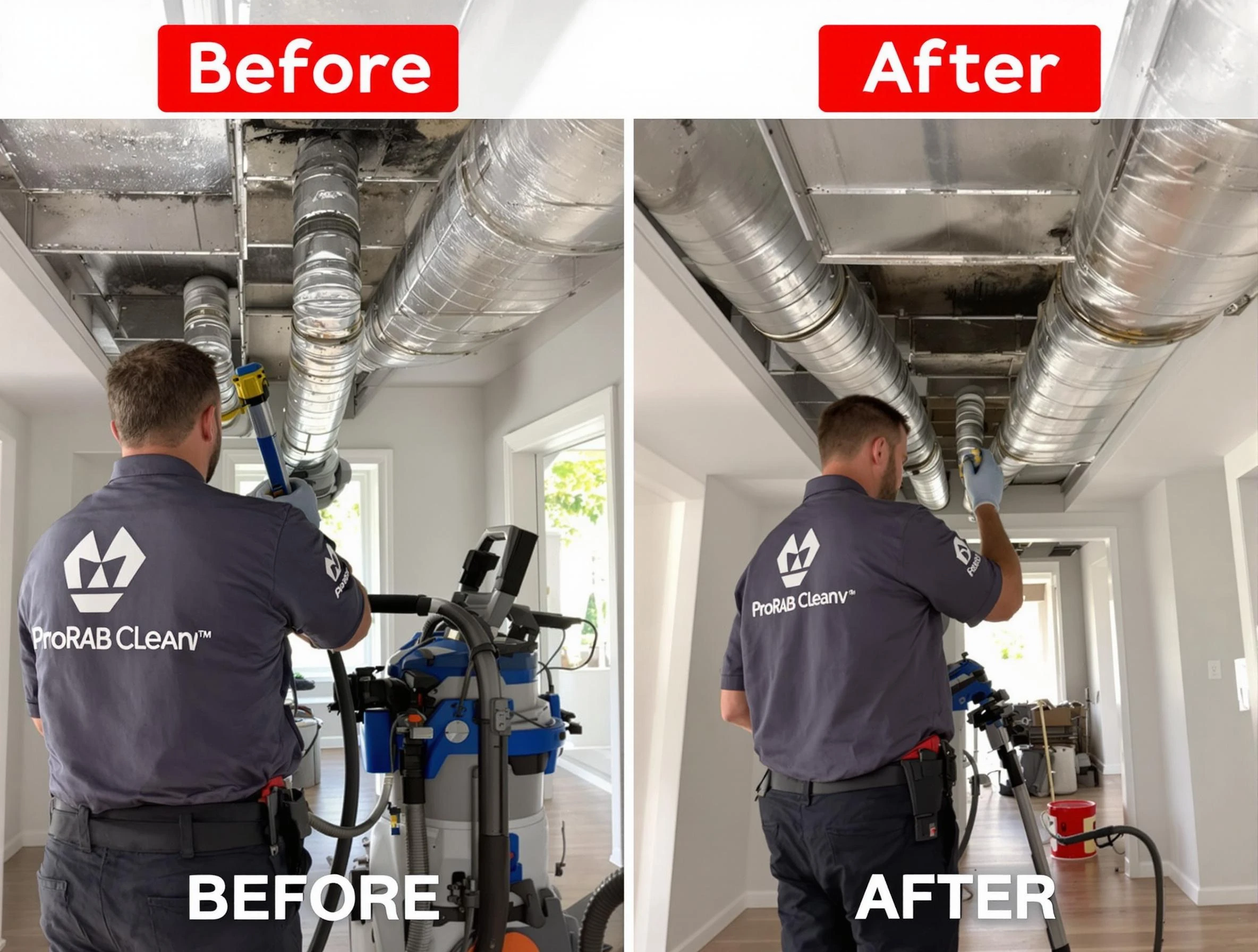 Surprise Air Duct Cleaning expert performing thorough residential duct cleaning in a Surprise home